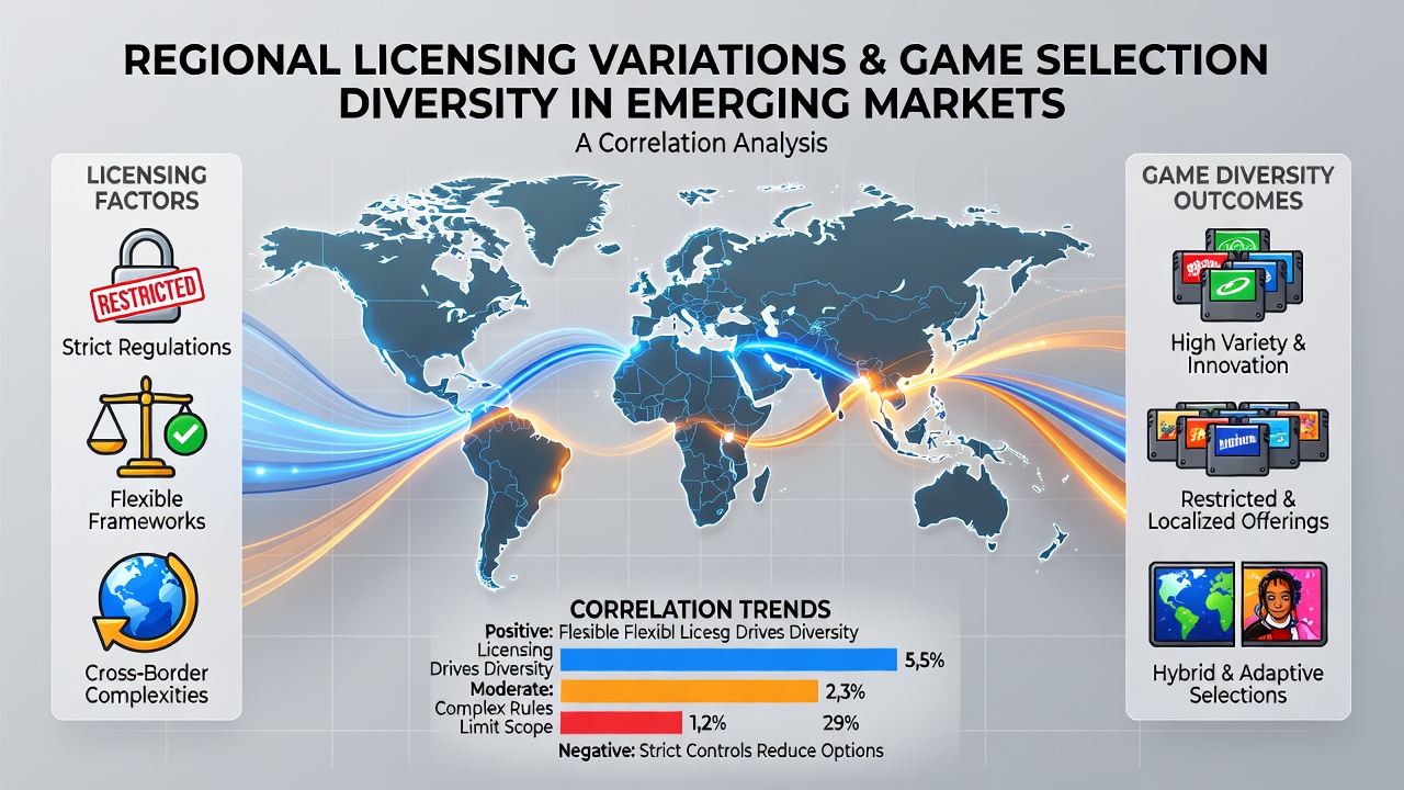Overview of licensing maps across emerging gaming markets in Asia, Africa and Latin America